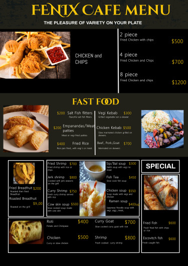Catering Menu And Shop
