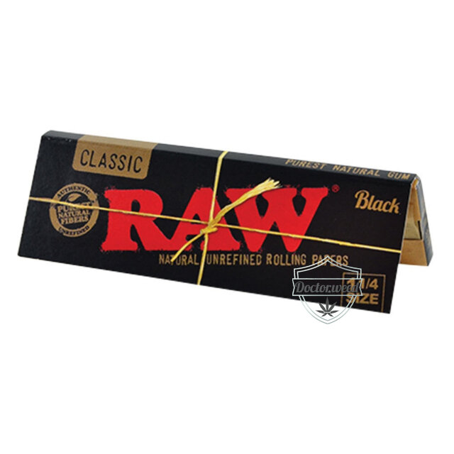 Raw Black Classic Natural Unrefined 1¼