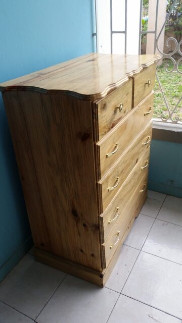 Natural Yellow Pinewood Chest Of Drawers