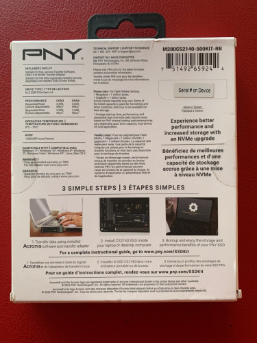 Brand New Gen4 X 4 PNY 500GB CS2140 M.2 NVMe 