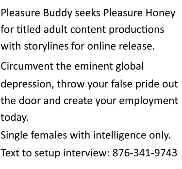 Pleasure Buddy Seeks Pleasure Honey