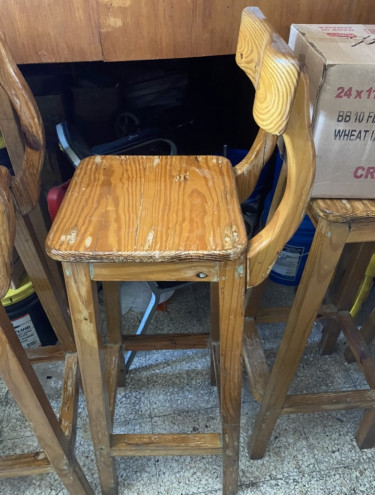Wooden Bar Stools (5 Available)