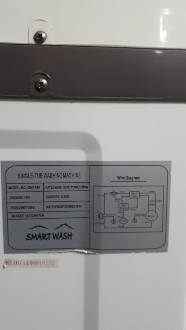 14.4 Kg Smart Wash Manual/Semiautomatic Washer