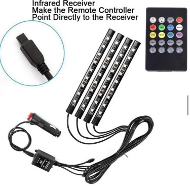 Car Led Lights And Remote Music Sync Colour Change