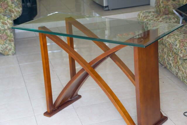 Multipurpose Glass Top Table