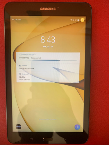 New Condition 8” Samsung Galaxy Tab E With 16GB St