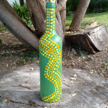 Home Decor Painted Bottles
