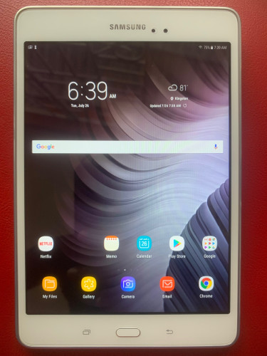 Minty White 8” Samsung Galaxy Tab A With 16gb Stor