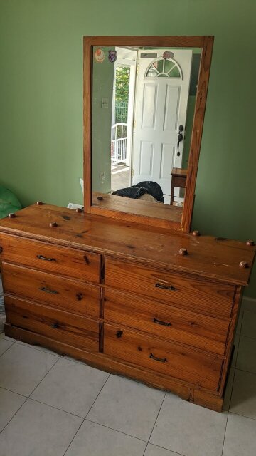 Pinewood Dresser With Night Stands (CALL ONLY)