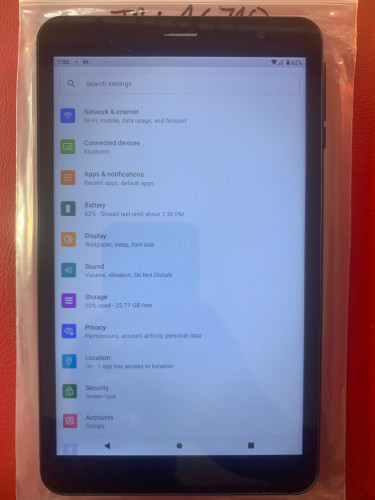 NUU 8” Tablet With 32gb Storage And 2gb Ram WiFi O