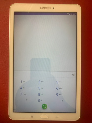 White 9.6” Samsung Galaxy Tab E 3G Phablet