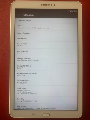 White 9.6” Samsung Galaxy Tab E 3G Phablet