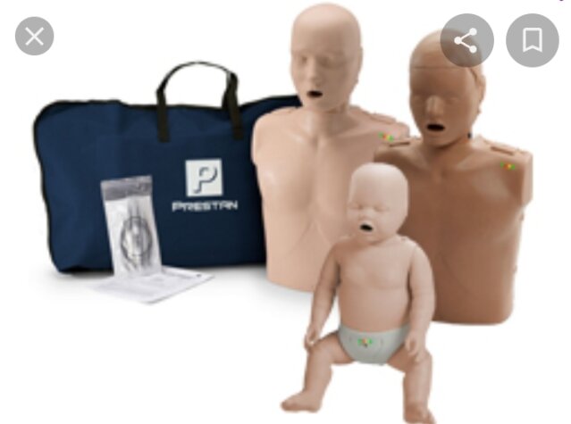 Cpr Equipment. Man Boy Baby