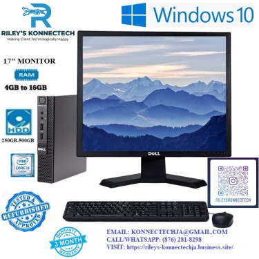 Dell Optiplex Micro With Monitor, Keyboard Mouse