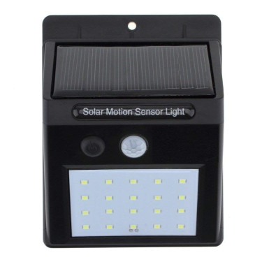 Solar Powered LED WAll Light (PIR Sensor + CDS Nig