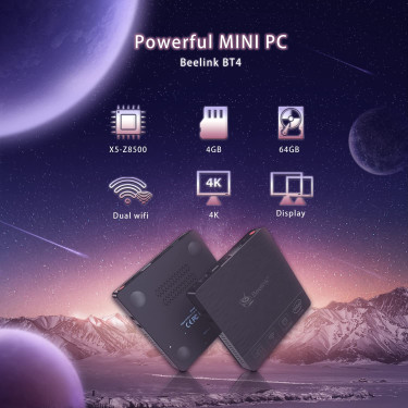 BT4 Mini PC With Win10 Pro OS 64GB