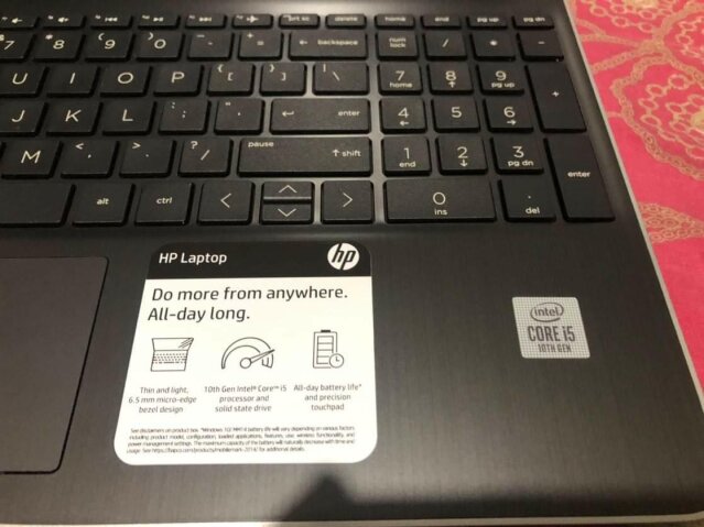 HP 15 Inch Laptop