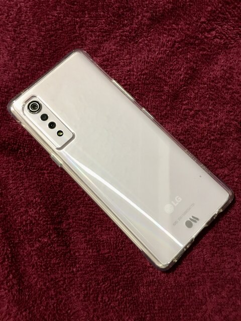 LG Velvet 5G 128GB, 4K Camera Aurora White