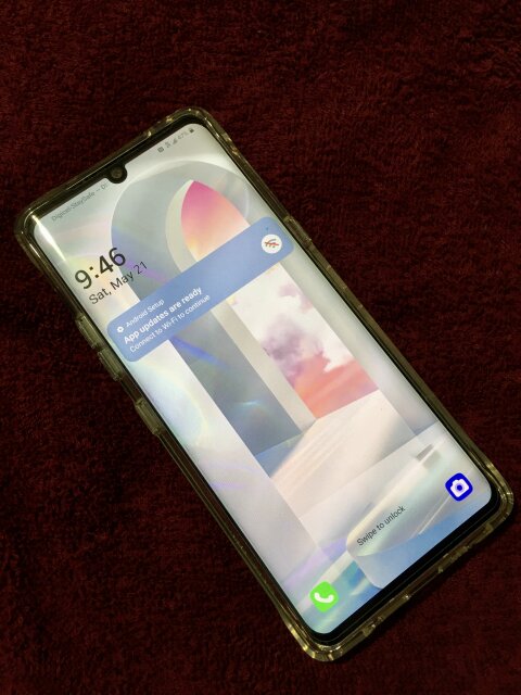 LG Velvet 5G 128GB, 4K Camera Aurora White