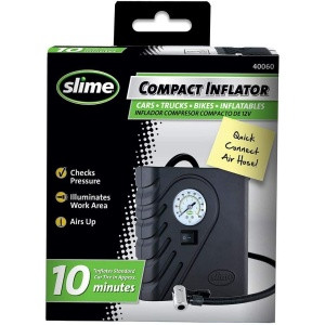 Slime Tire Inflator    Puncture Repair, 12V, 10 Mi