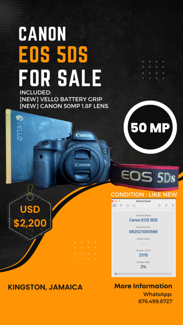 Canon 5DS Bundle [Like New - 50MP] Cameras USD $2,200