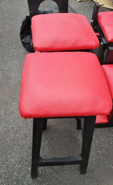Two High Bar Stool (wrapped And Padded)