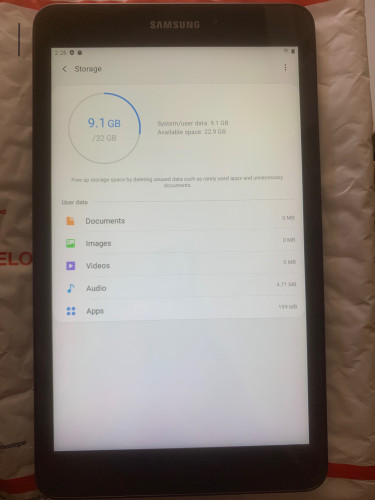 Fully Functional Mint 8” Samsung Galaxy Tab A With