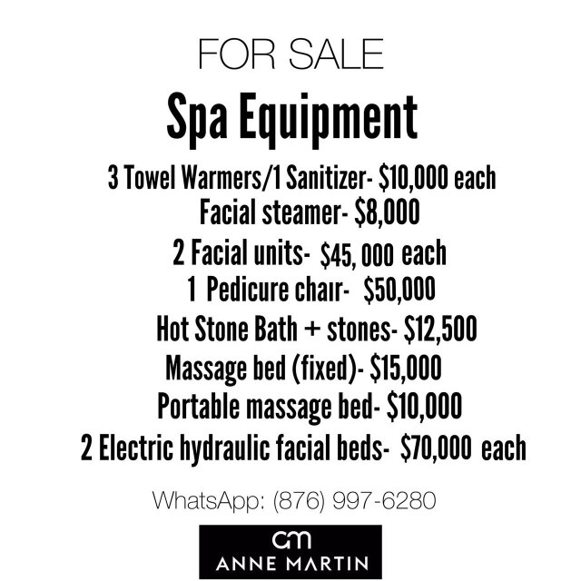 Spa Equipment For Sale