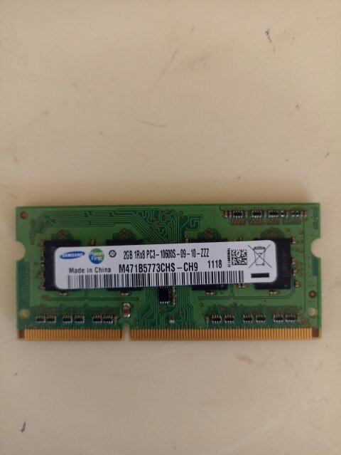 Laptop  Memory 2GB DDR3
