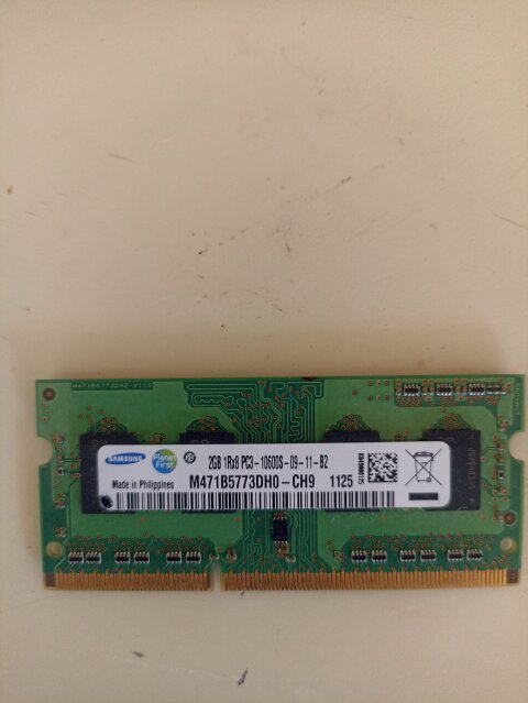 Laptop  Memory 2GB DDR3