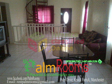 2 Bedroom + 1 Bathroom Furnished Apartment