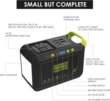 MARBERO 88Wh Portable Power Station