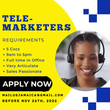 NOW HIRING TELEMARKETERS 