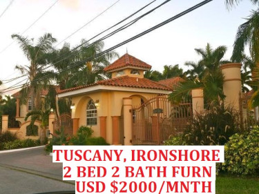 IRONSHORE 2 Bedroom And 2 Bath USD $2000