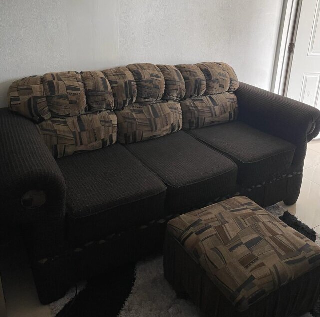 Large Sofa With Ottoman For Sale