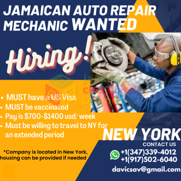 Mechanic Wanted In New York