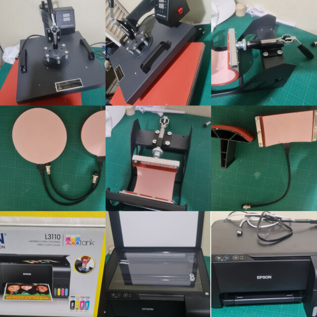 HEAT PRESS MACHINE WITH PRINTER