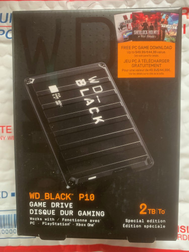Brand New Sealed WD BLACK 2TB USB3.0 P10 Game Driv