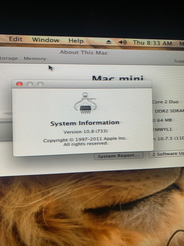 Mid 2007 Mac Mini, 2GHz Intel Core 2 Duo, Memory 2