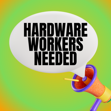 Male Workers Needed To Work In A Hardware