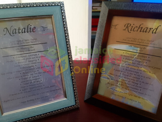 Gifts - First Name Frames