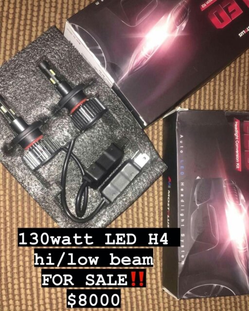130watt LED H4 Hi/low Beam Bulbs