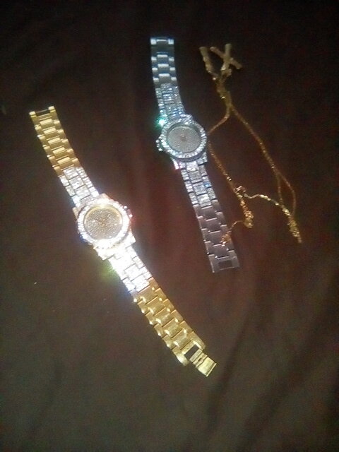 2000k Diamond Watch And Chain