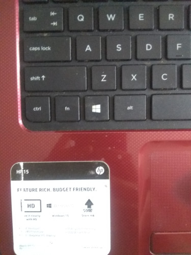 Red Hp Laptop (Good Physical Condition)