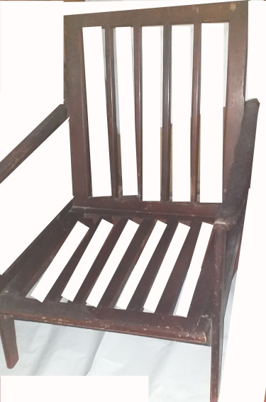 Solid Wood Large Mission-Style Arm Chair