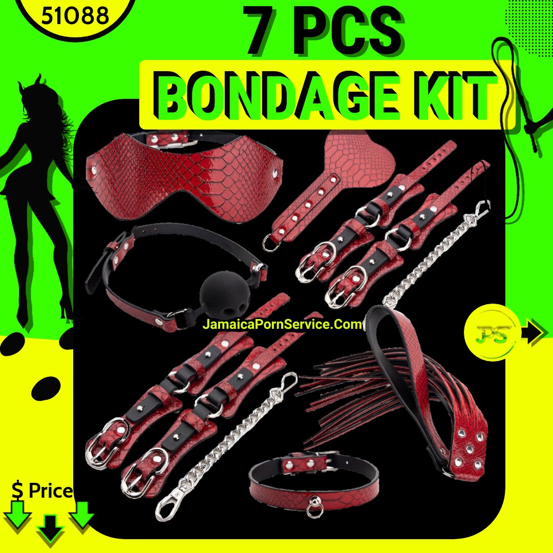 For Sale 7 Piece Pu Leather Bondage Kit Free Islandwide Delivery 