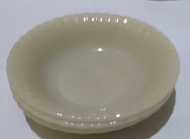 Cream Small Glass Bowls-3 