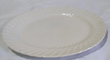 White Oval Platter 