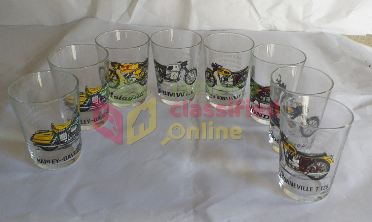 Motorcycles Design Shot Glasses -8 for sale in Half Way Tree Kingston ...