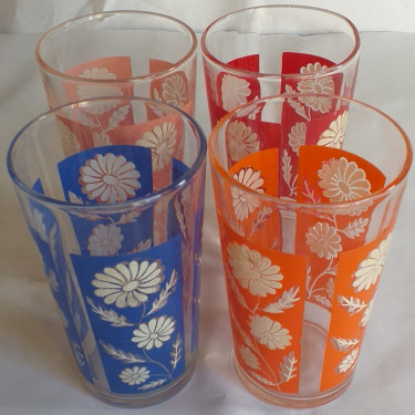 Colourful Floral Glasses - 4